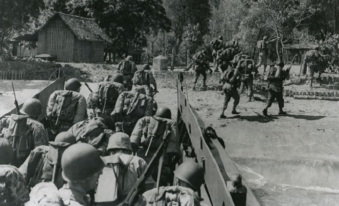 Kedatangan tentara Belanda di Pasir Putih [Image Source]