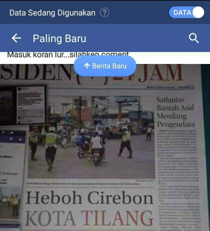 Cirebon Kota Tilang beredar di berbagai media [image source]