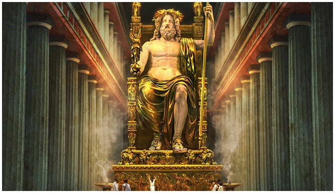 Ilustrasi Patung Zeus di Olympia [Image Source]