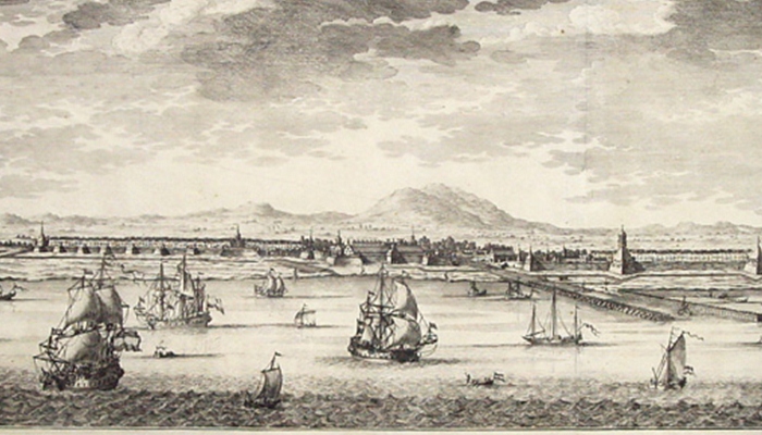 Ilustrasi pelabuhan di Indonesia saat Belanda berkuasa [image source]