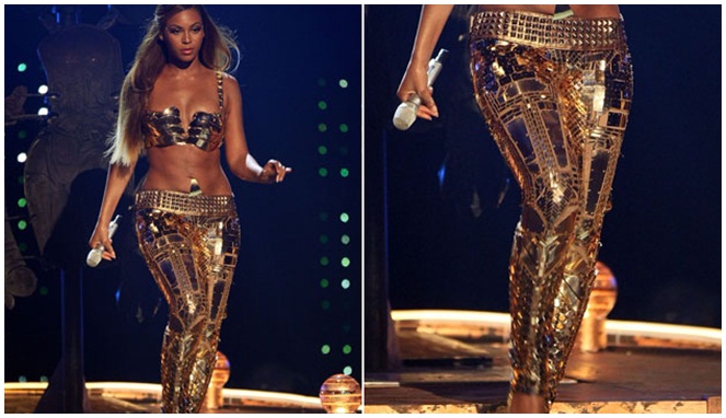 Legging Beyonce yang terbuat dari emas [Image Source]
