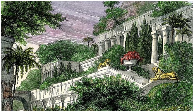 Lukisan Taman Tergantung Babilonia [Image Source]