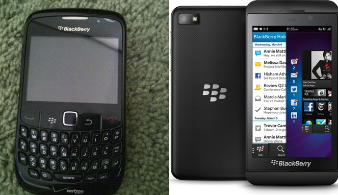Mana Blackberry Z10 dengan Blackberry Gemini CDMA