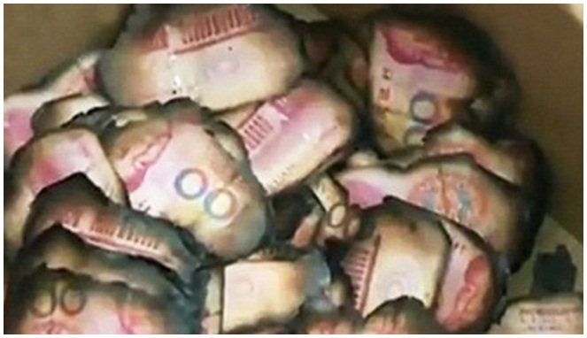 Uang yang terbakar [Image Source]