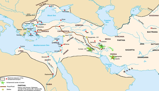 Peta jalan raya panjang Persia [Image Source]