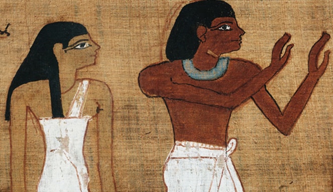 Pakaian orang Mesir kuno [Image Source]