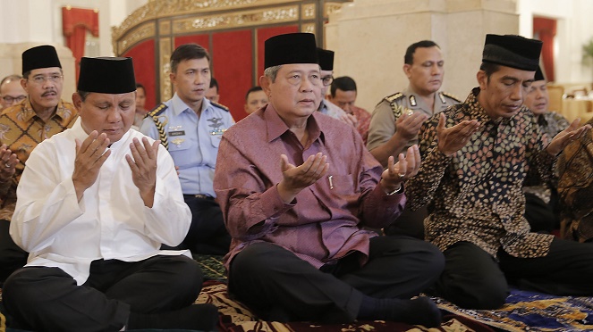 Di akhir masa kerjanya, SBY mampu jadi penengah dari dua kubu politik yang bergejolak [Image Source]