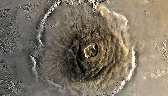 Planet Mars Memiliki Salah Satu Gunung Berapi Terbesar di Tata Surya [ Image Source ]