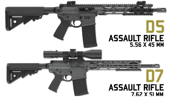 Dua jenis senapan Tanfoglio