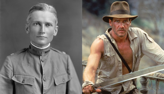 Hiram Bingham III dan Indiana Jones [Image Source]
