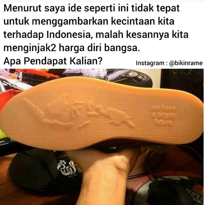 Sepatu Sol Peta Indonesia