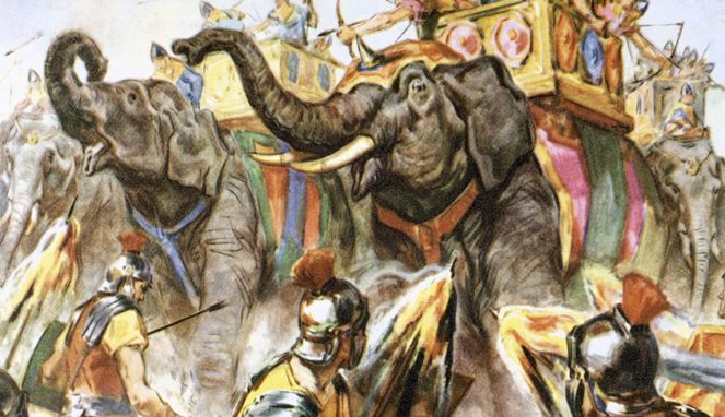 Gajah perang sang pendobrak [Image Source]