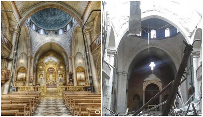 Gereja indah hancur berantakan