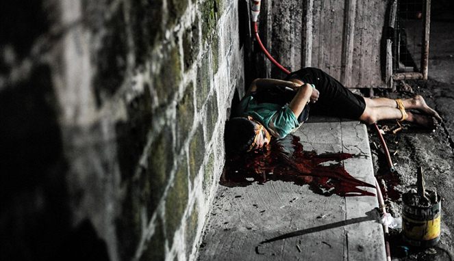 Pemuda pengedar narkoba yang didor sampai berdarah-darah [Image Source]
