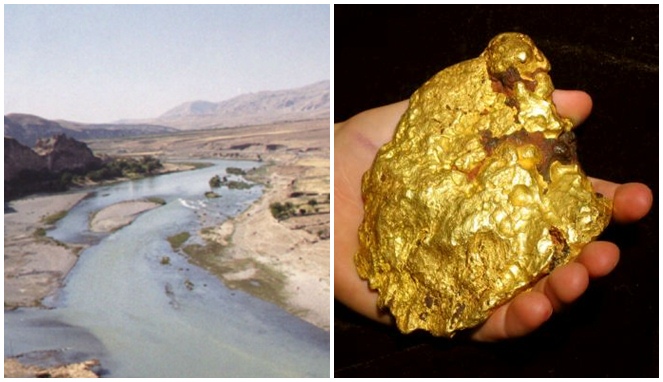 Gunung emas di sungai furat