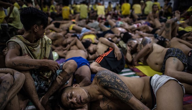 Penderitaan para napi Quezon [Image Source]