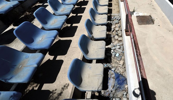 Tempat duduk arena Softball Olimpiade Athena [Image Source]