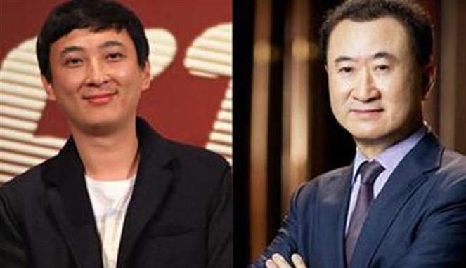 Wang Sicong (kiri) dan ayahnya Wang Jianlin (kanan) adalah pengusaha mega properti terkaya di Tiongkok. 