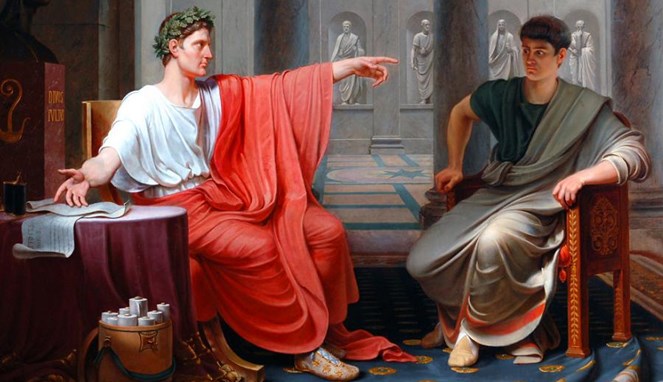 Augustus dididik langsung oleh Julius Caesar [Image Source]