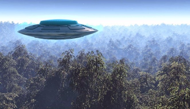 Ilustrasi UFO di Hoia Baciu [Image Source]