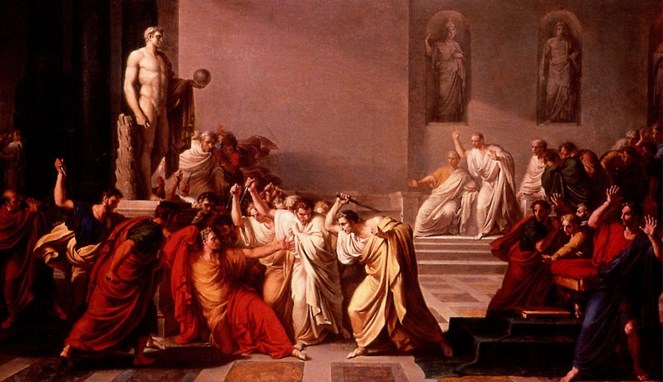 Ilustrasi kematian Julius Caesar [Image Source]