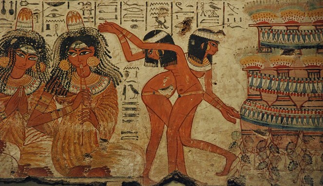 Ilustrasi pesta Mesir kuno [Image Source]