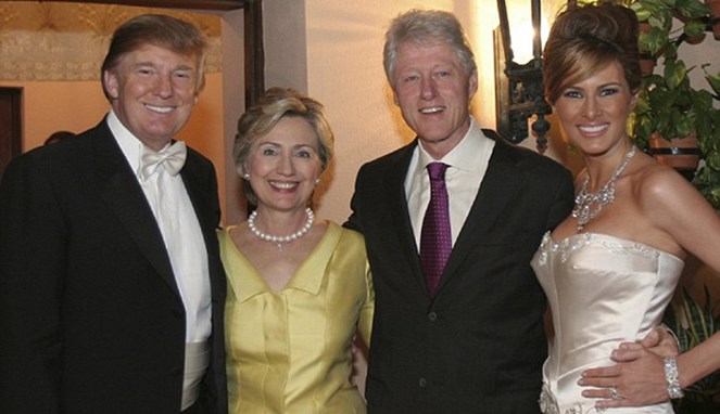 Resepsi yang dihadiri pasangan Clinton [Image Source]