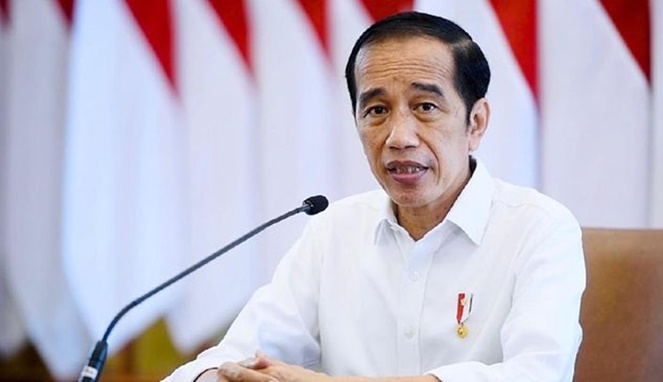 Presiden Jokowi memberikan pidato. [Sumber Gambar]