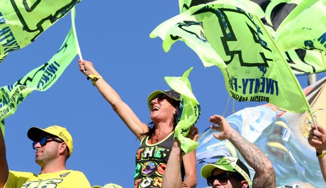 Fans Valentino Rossi. [Sumber Gambar]