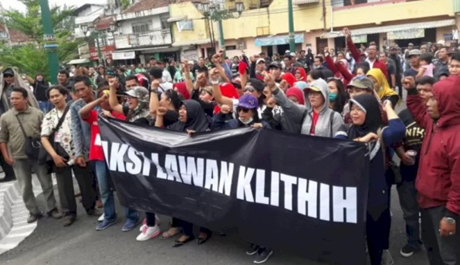 Ilustrasi warga Yogyakarta meminta pemerintah memberantas klitih. [Sumber Gambar]