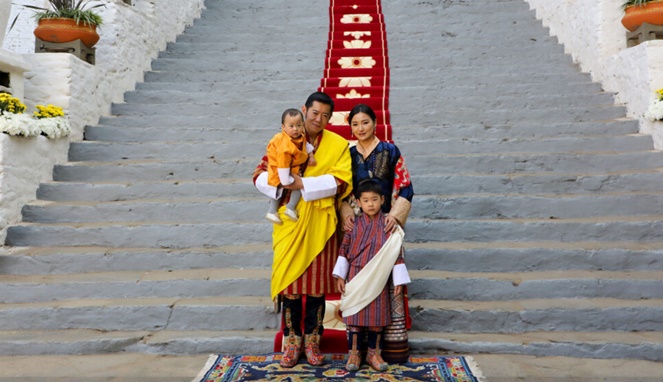 Keluarga kerajaan Bhutan.