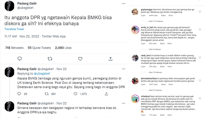 Tertawakan Kepala Bmkg Sembunyi Di Bawah Meja Saat Gempa Netizen Sayangkan Aksi Roberth Rouw