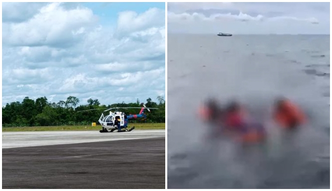 Helikopter Polri jatuh di Bangka Belitung